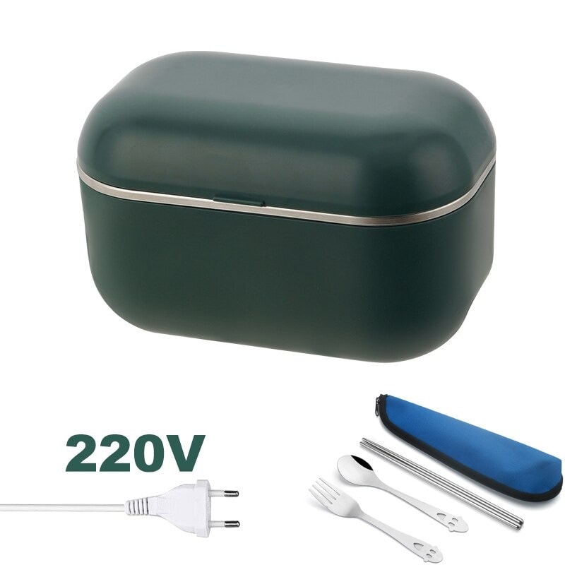 Gamelle chauffante électrique verte cable 220V