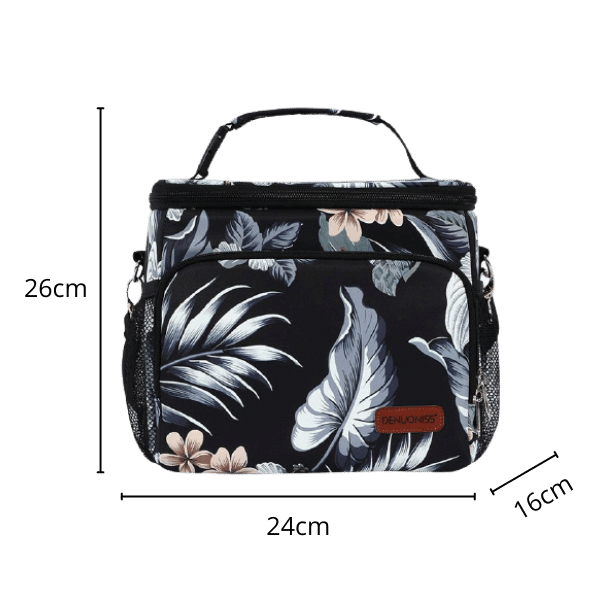 Glacière souple isotherme Black Jungle 10L dimension