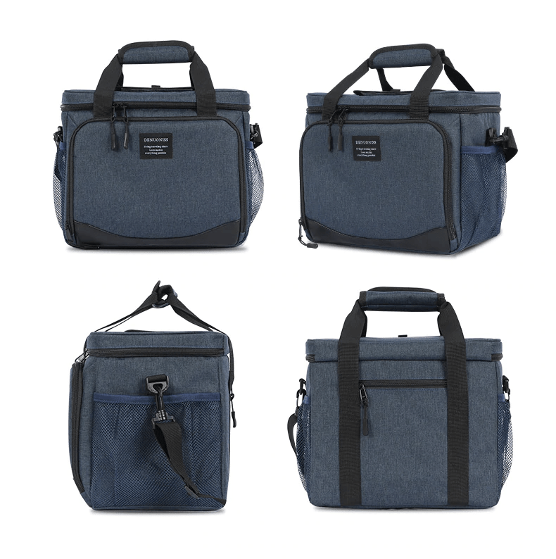 glaciere souple bleue 13 litres avec plusieurs compartiments