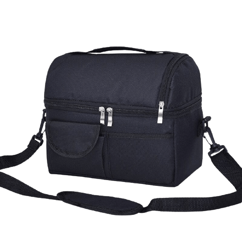 glaciere souple noire de 10l avec bandouliere