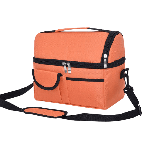 glaciere souple orange avec bandouliere 10 litres
