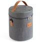sac isotherme rond coloris gris