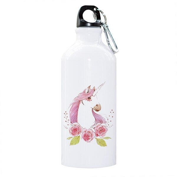 gourde motif licorne rose