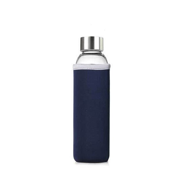 gourde en verre coloris bleu