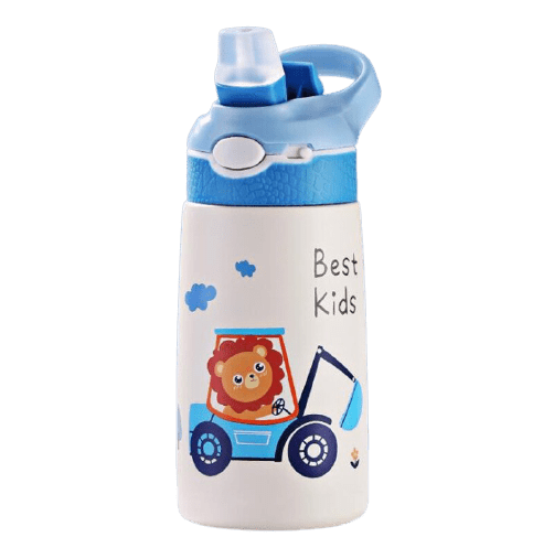 Bouteille isotherme en inox enfant motif lion
