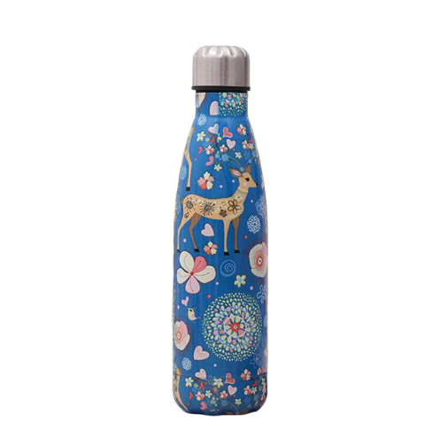 bouteille isotherme biche bleu