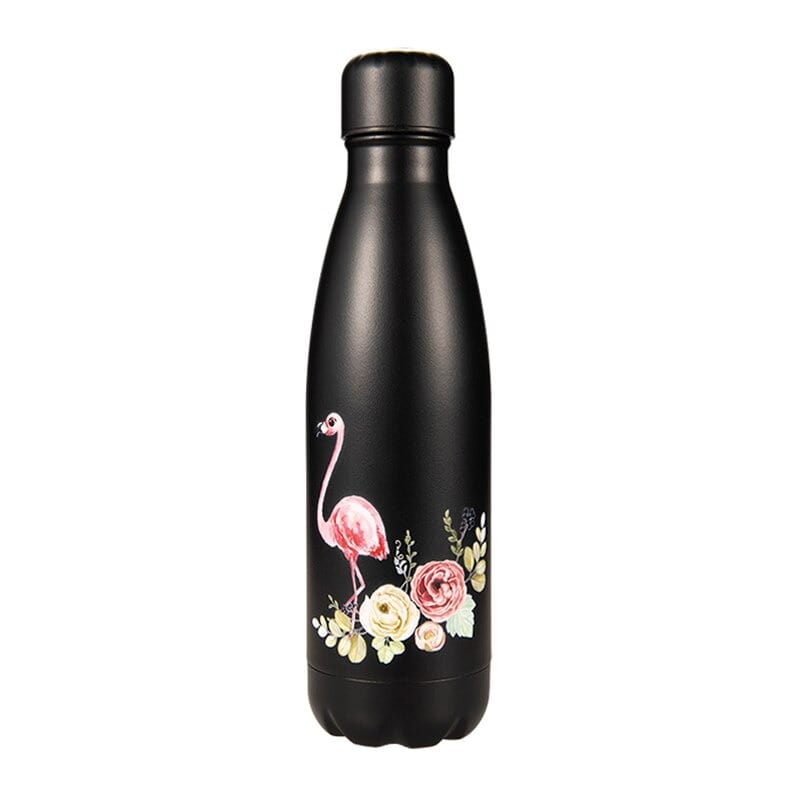 Gourde Isotherme Black Flamingo