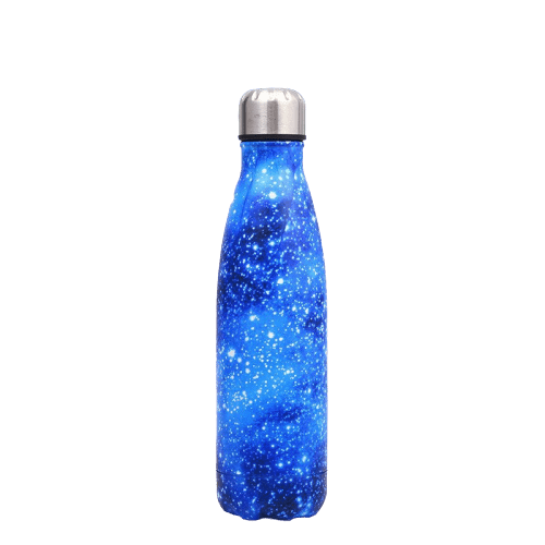 Bouteille isotherme 500 ml bleu scintillant