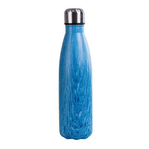 Bouteille isotherme 500ml bois bleu