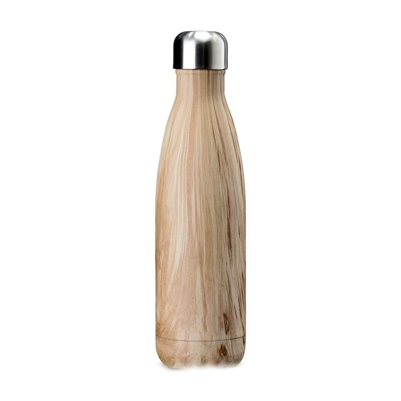 Bouteille isotherme 500 ml bois erable