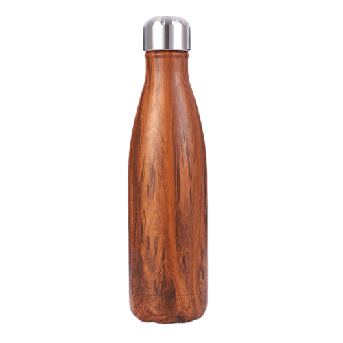 Bouteille isotherme 500 ml bois orme