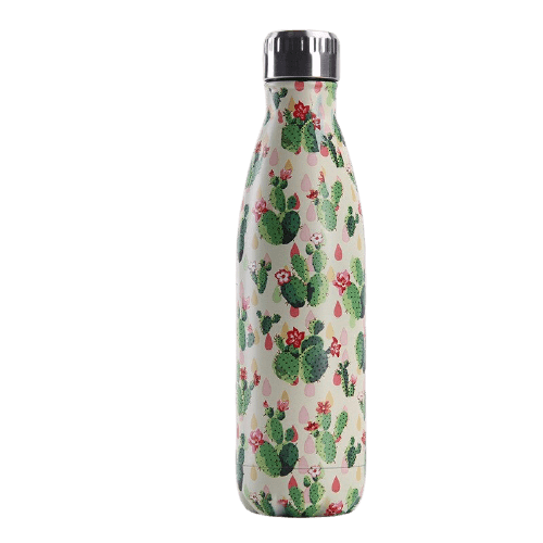 Bouteille isotherme 500 ml cactus fleuri