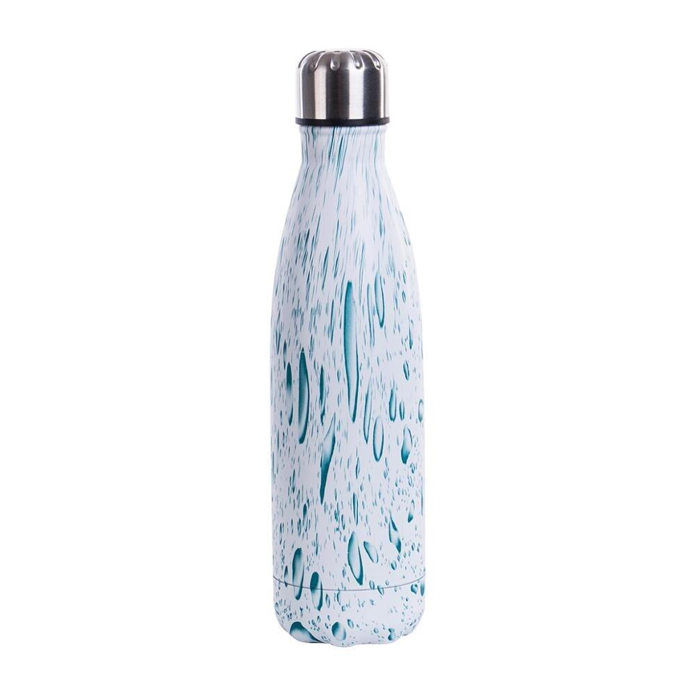 Bouteille isotherme 500 ml motif goutte d'eau