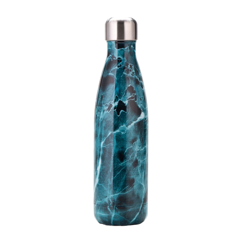 Bouteille isotherme marbre bleu
