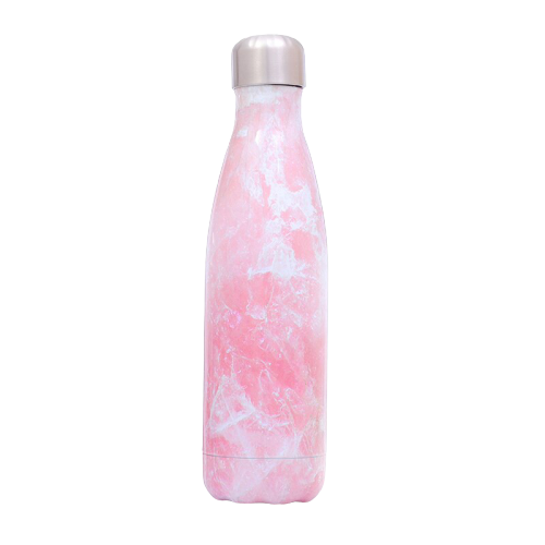 Bouteille isotherme marbre rose