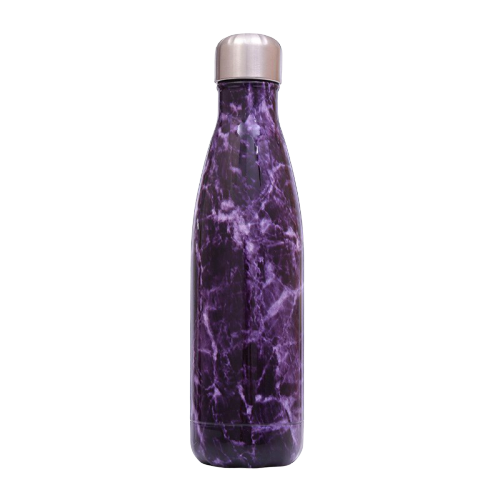 Bouteille isotherme marbre violet