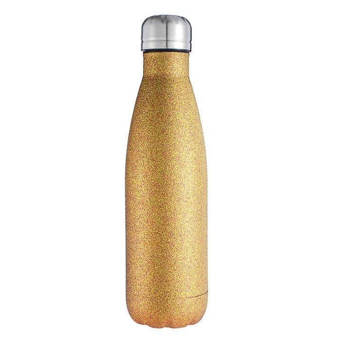 bouteille isotherme paillette dorée