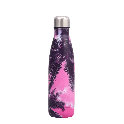 Bouteille isotherme 500 ml coucher de soleil rose