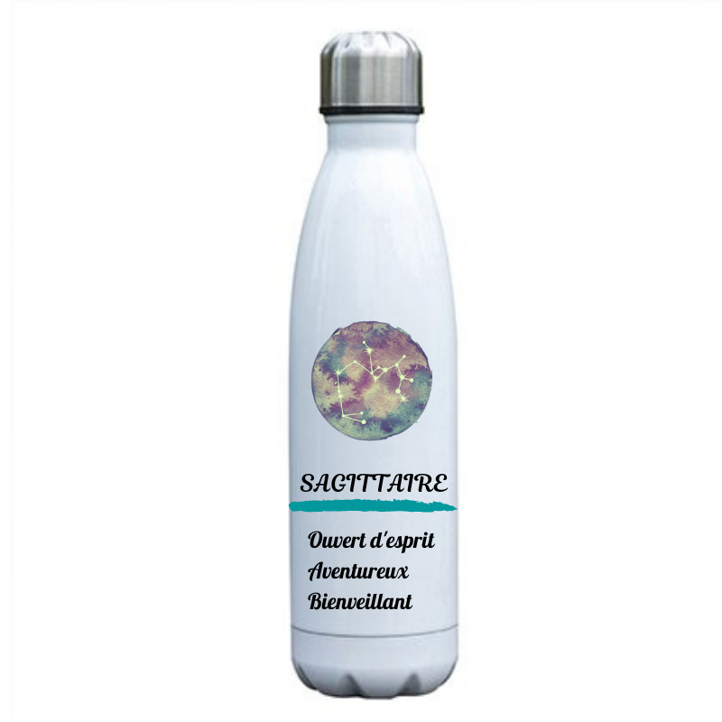 bouteille isotherme signe du zodiaque sagittaire