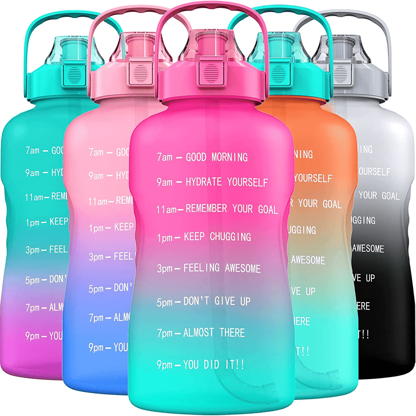 gourde rouge bleu pour sport 2 litres differentes couleurs