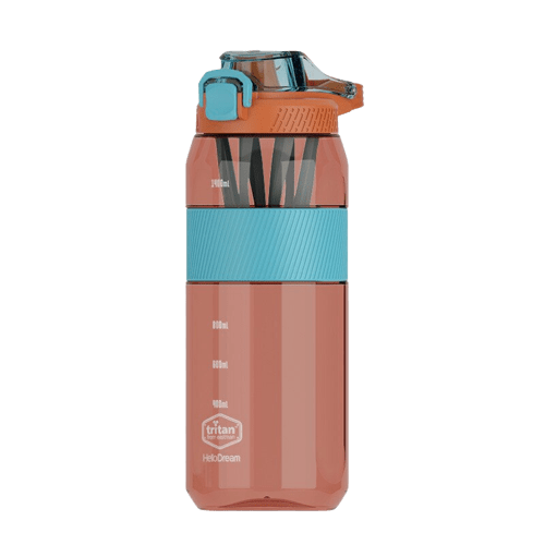 bouteille sport orange bleu