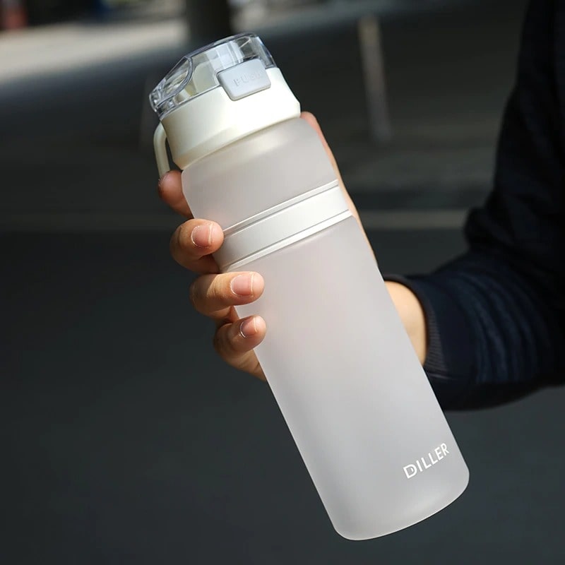 Gourde blanche pour sportif