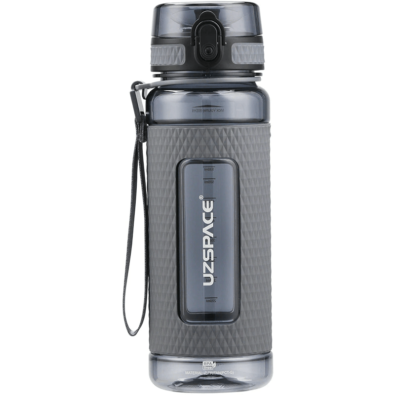 bouteille sportive grise claire