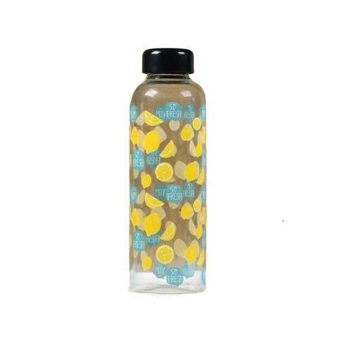 gourde en verre motif citron