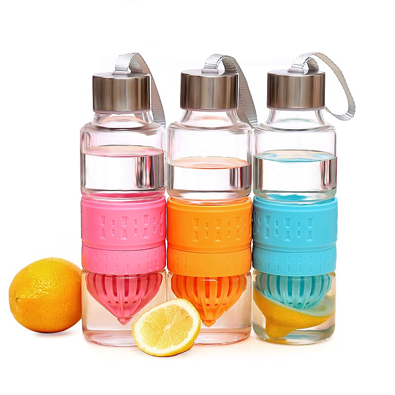 bouteille en verre presse agrume