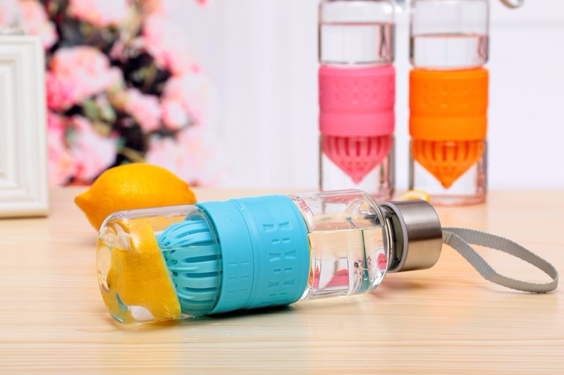 Bouteille en verre 500ml presse agrumes