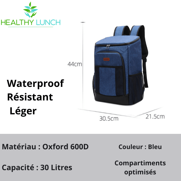 informations supplémentaires sac à dos isotherme bleu 30L