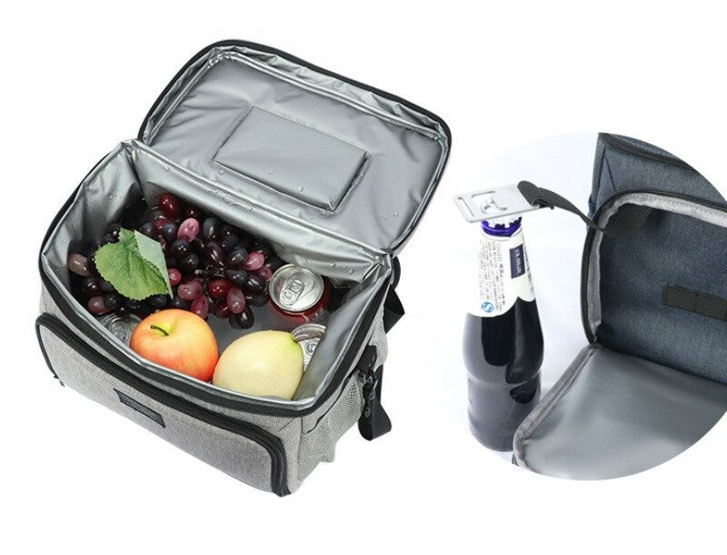 Interieur glaciere souple et ouvre bouteille