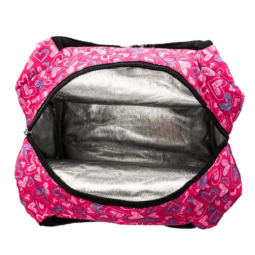 interieur thermique sac isotherme repas rose