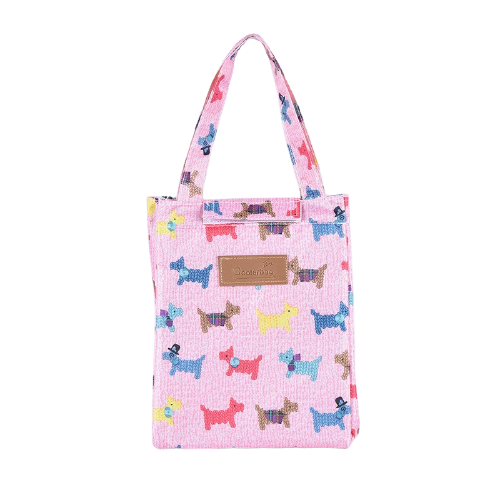 Sac à lunch box caniche multicolore