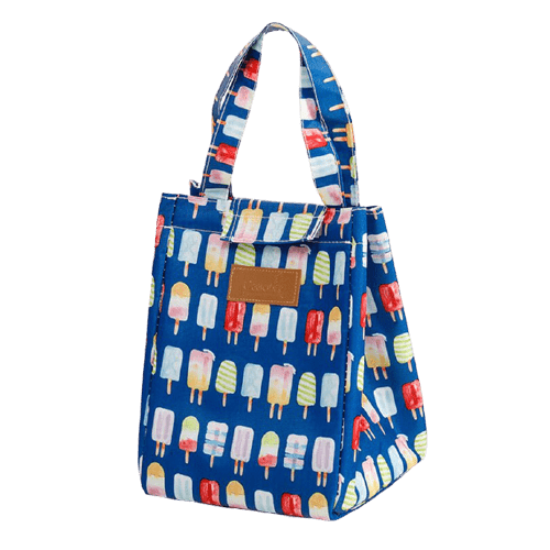 Sac à lunch isotherme motif glace coloré