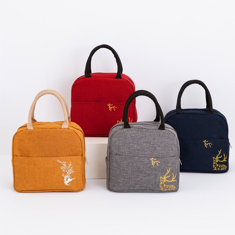 sac isotherme repas motif cerf