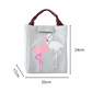 Dimension lunch bag isotherme gris flamant rose