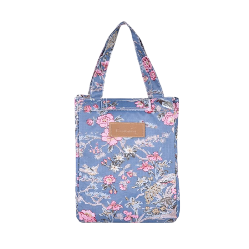 Sac isotherme à lunch box motif fleur rose
