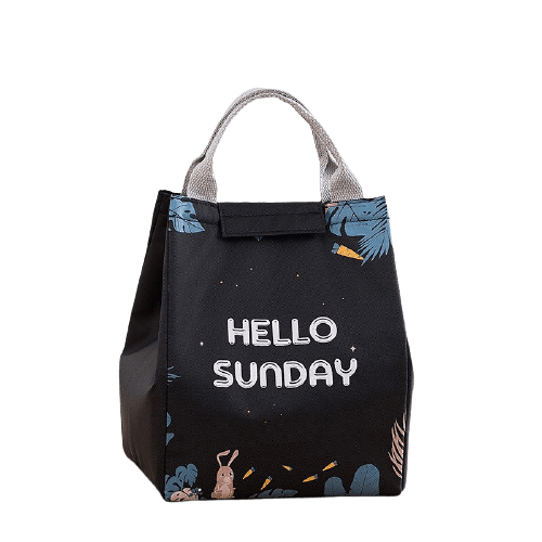Sac lunch box isotherme noir