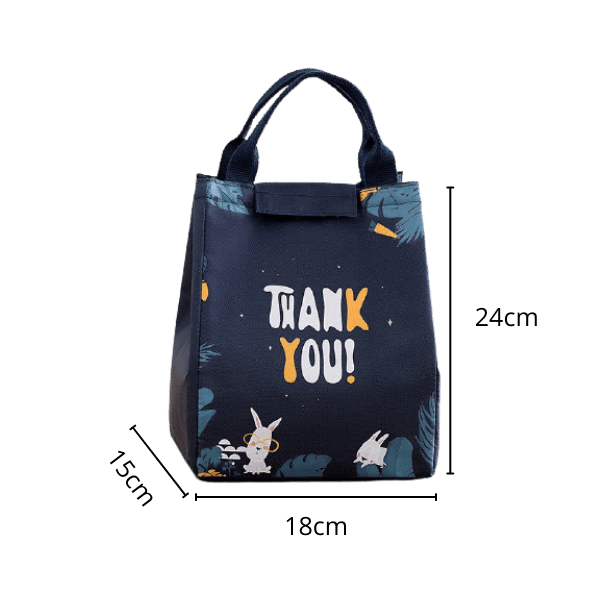 Dimension lunch bag bleu