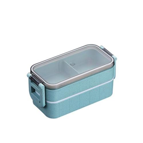 lunch box bento japonais bleu 2 étages