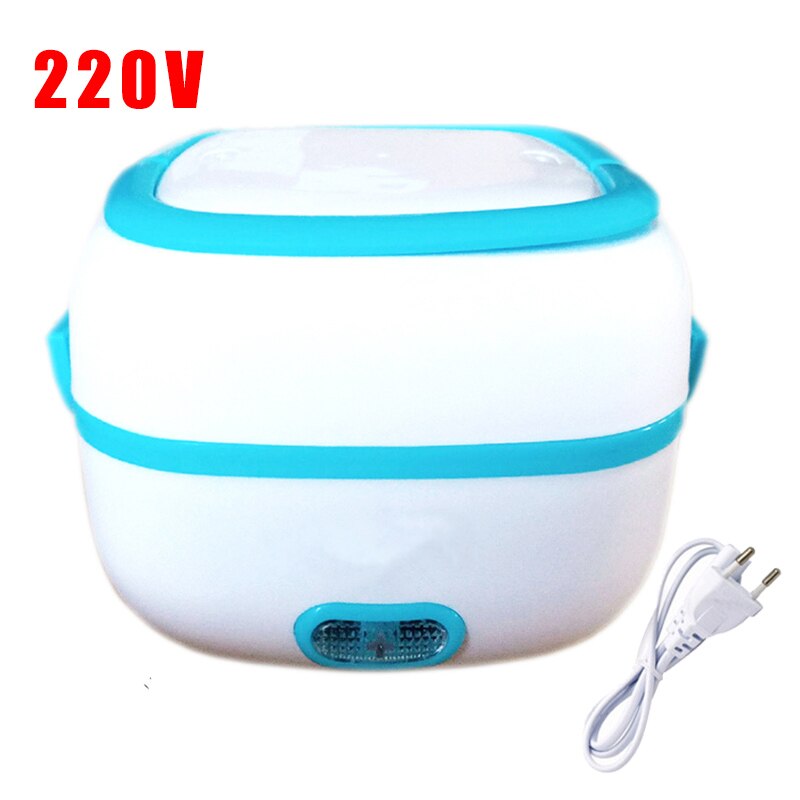 lunch box chauffante bleue avec prise 220 v