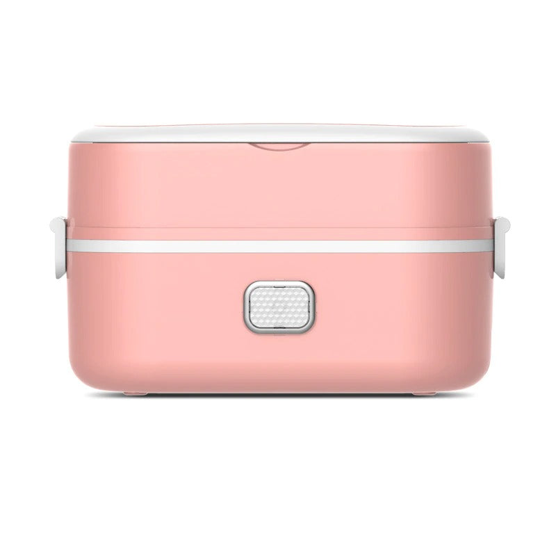 Lunch box electrique rose avec un etage