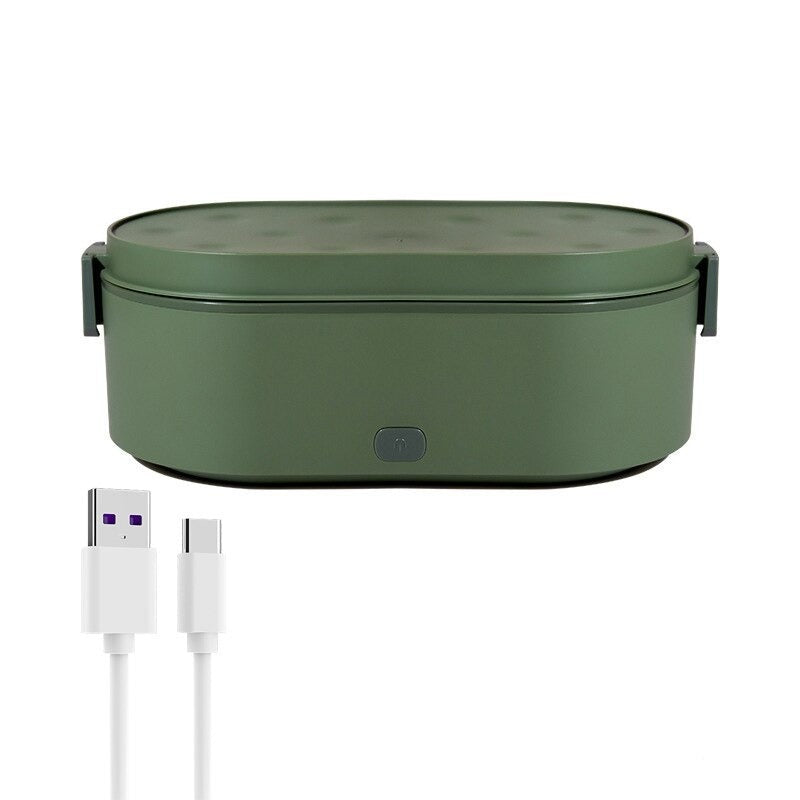 lunch box chauffante usb verte