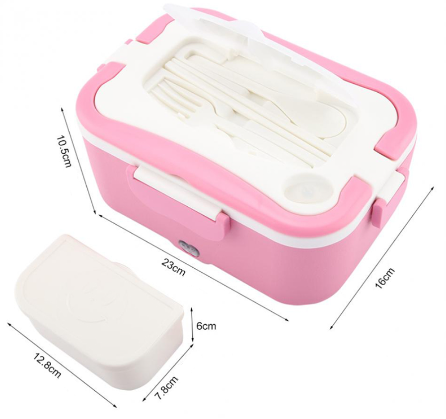 lunch box chauffante electrique 12v voiture et camion mesures cm