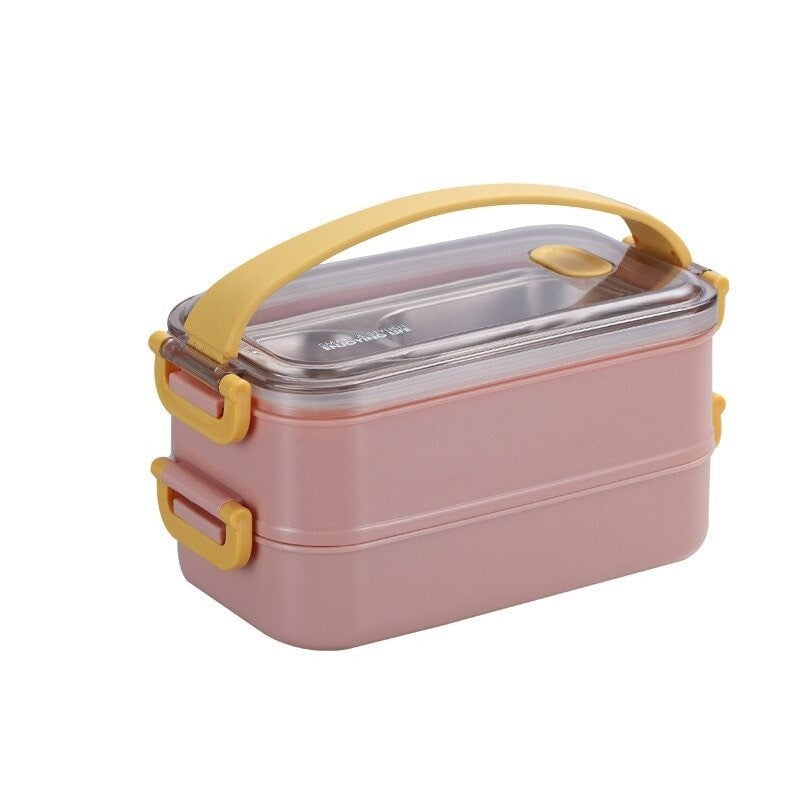 boite a repas confort rose deux etages