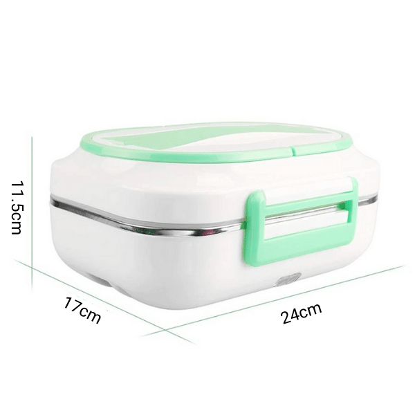 dimension lunch box chauffante bleu