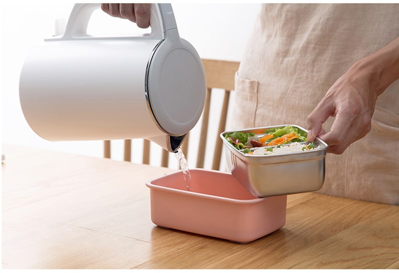 lunch box rose étanche isotherme chaud