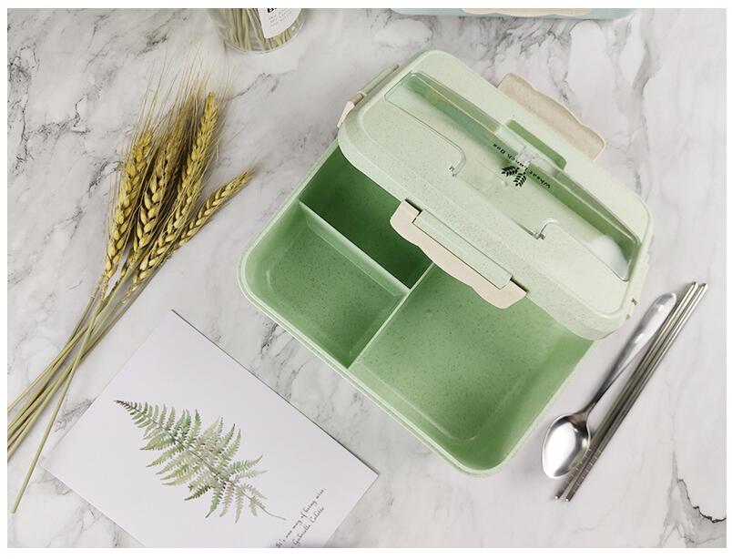 lunch box verte 3 compartiments