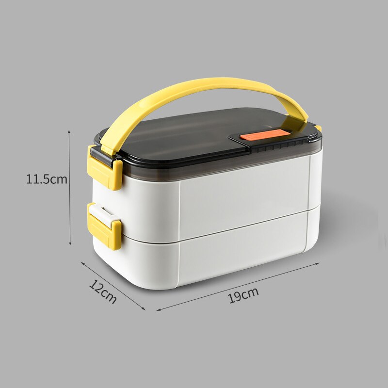 lunch box isotherme blanche 2 compartiments